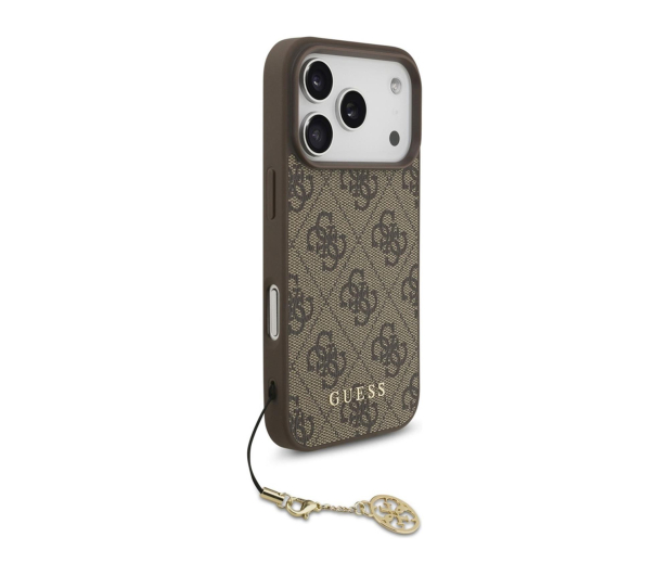 Guess 4G Charms Collection MagSafe do iPhone 17 Pro brązowy - 1365475 - zdjęcie